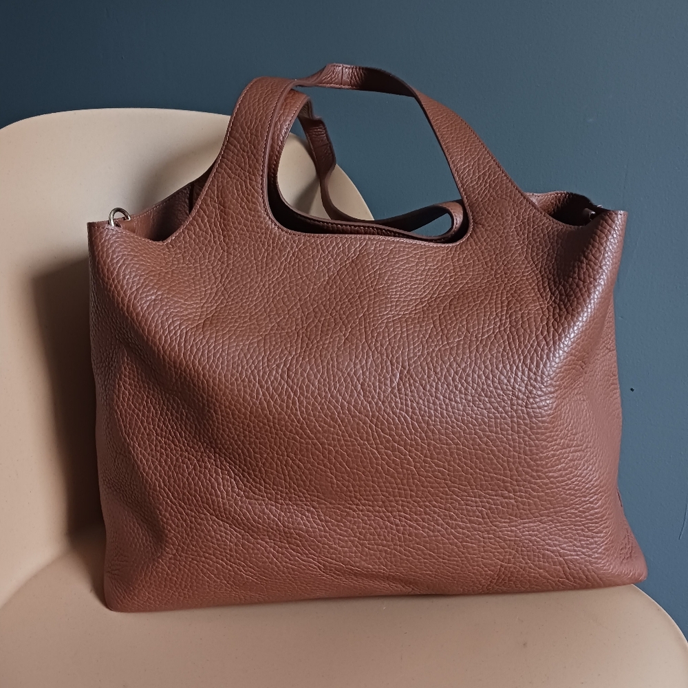Cuyana Brown Tote Bag